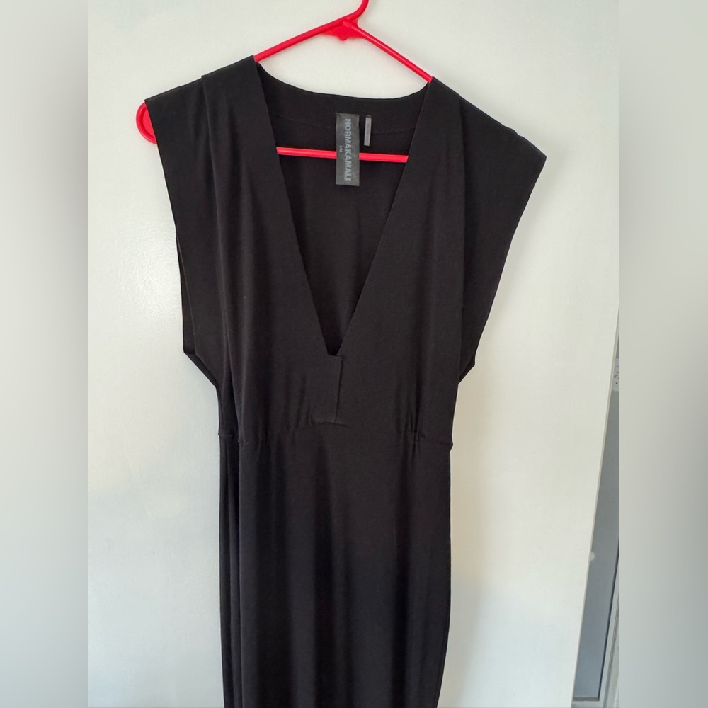 Norma Kamali Black Midi Dress
